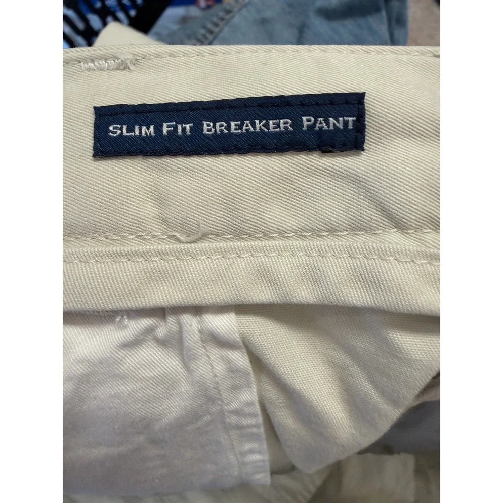 Men's Vineyard Vines by Shep & Lan - Cream Club Pants Size 36 32L